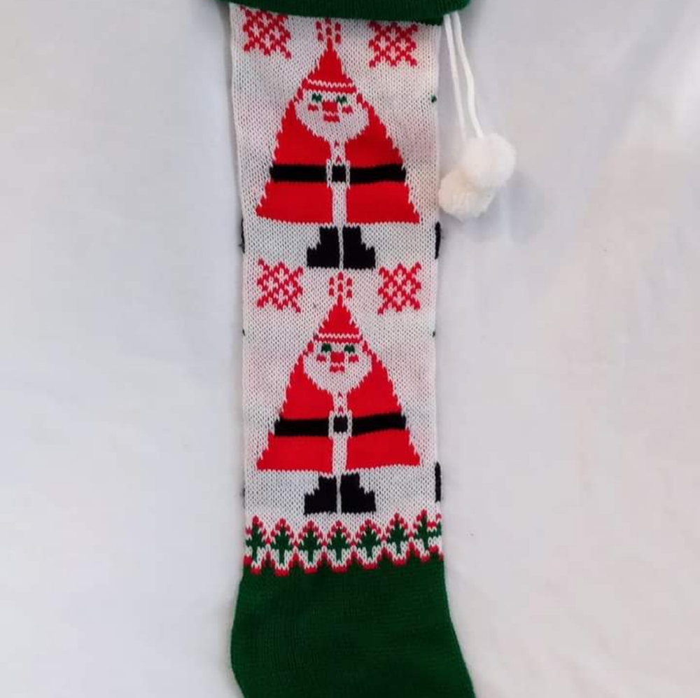 Vintage Santa Claus Christmas Stocking
